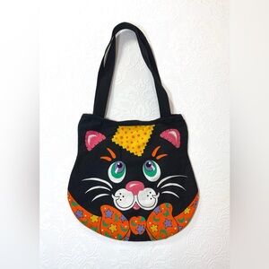 Vintage Authentic 1980’s Halloween Cat Treat Bag